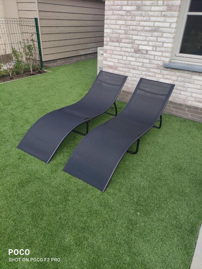 Vakantiewoning Polderhuis 10, Airco En Verwarming In Alle Kamers, Prive Parkeerplaats En Afgesloten Tuin コクセッド エクステリア 写真